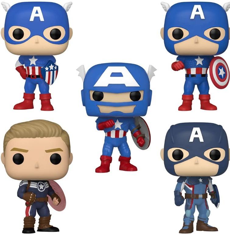 Funko Pop! Captain America: Through the Ages 5-Pack - Amazon Exclusive