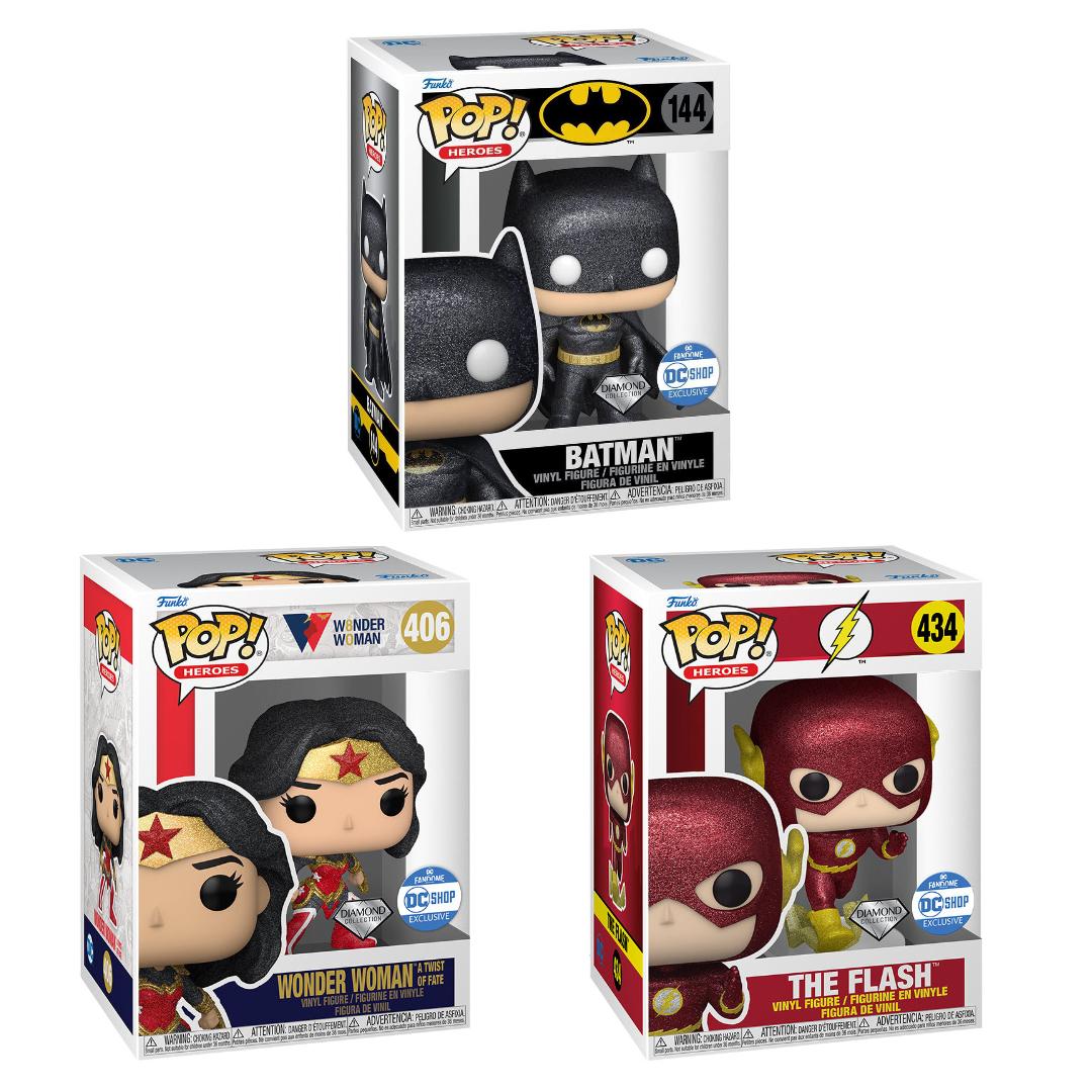 Funko Pop! Batman / The Flash / Wonder Woman 80 (Diamond) (DC Exclusive)