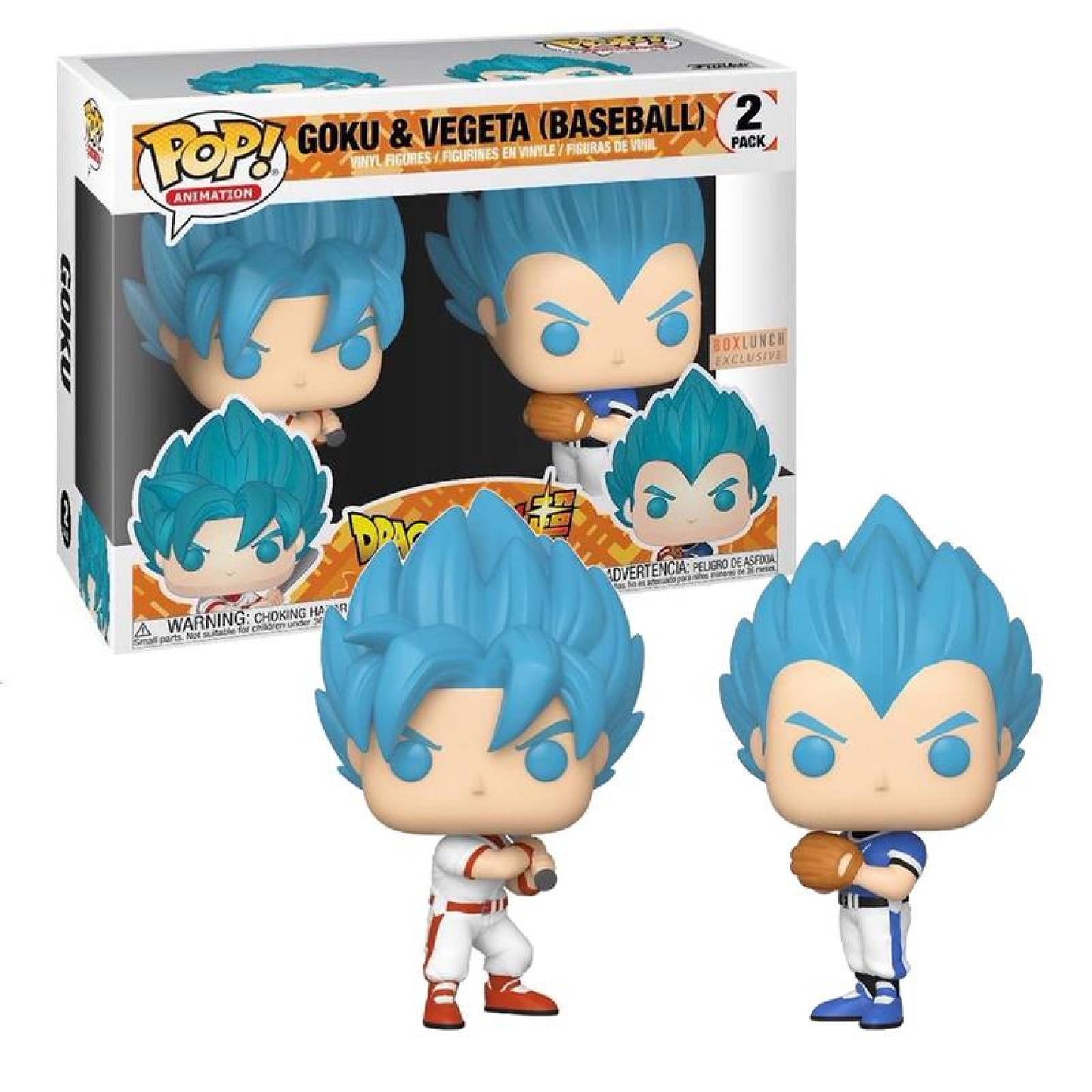 DragonBall Z - Goku & Vegeta BaseBall BoxLunch Exclusive 2pack