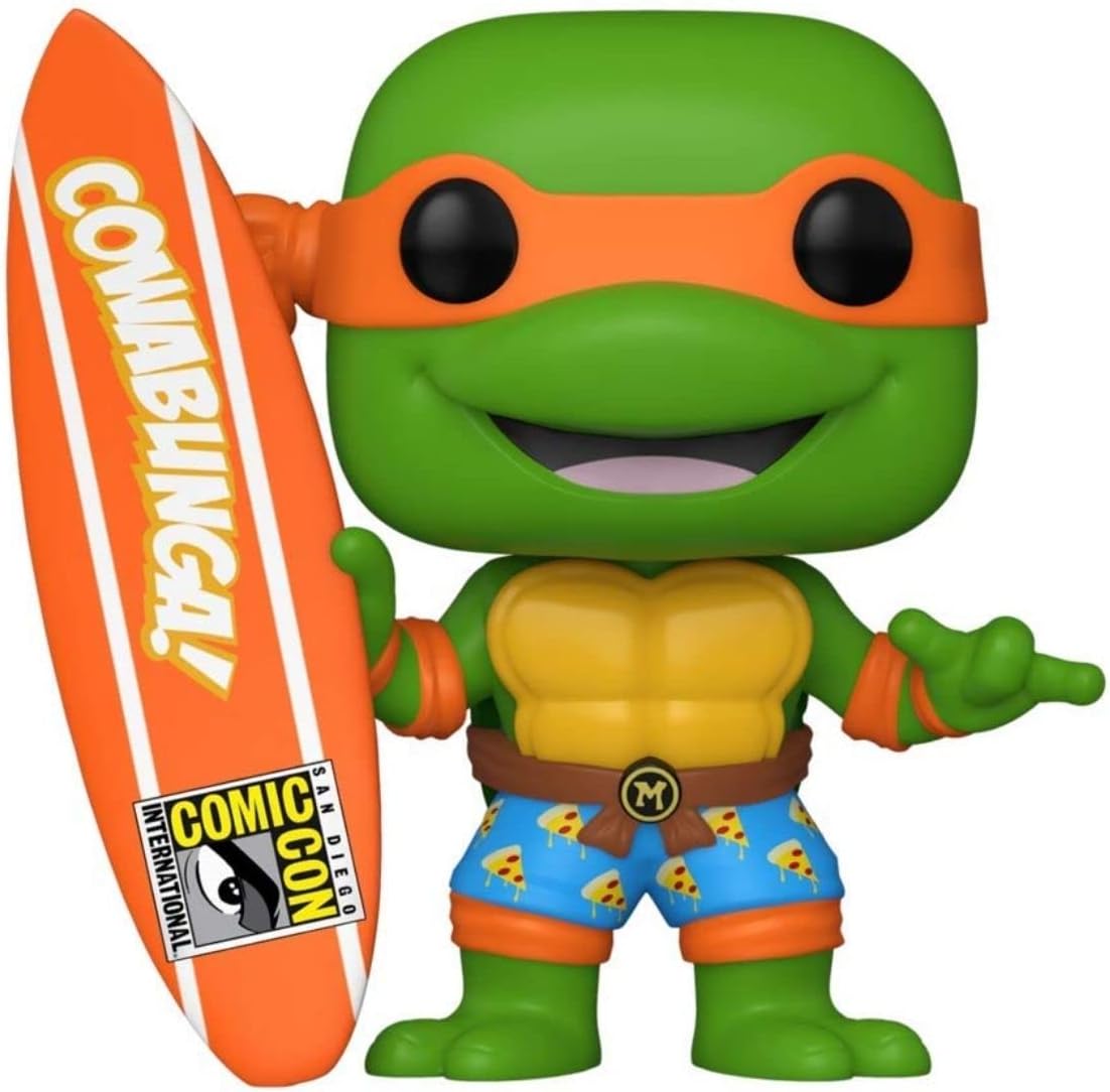 Funko Pop! Television #1019 TMNT Michelangelo with Surfboard (SDCC 2020 Exclusive)