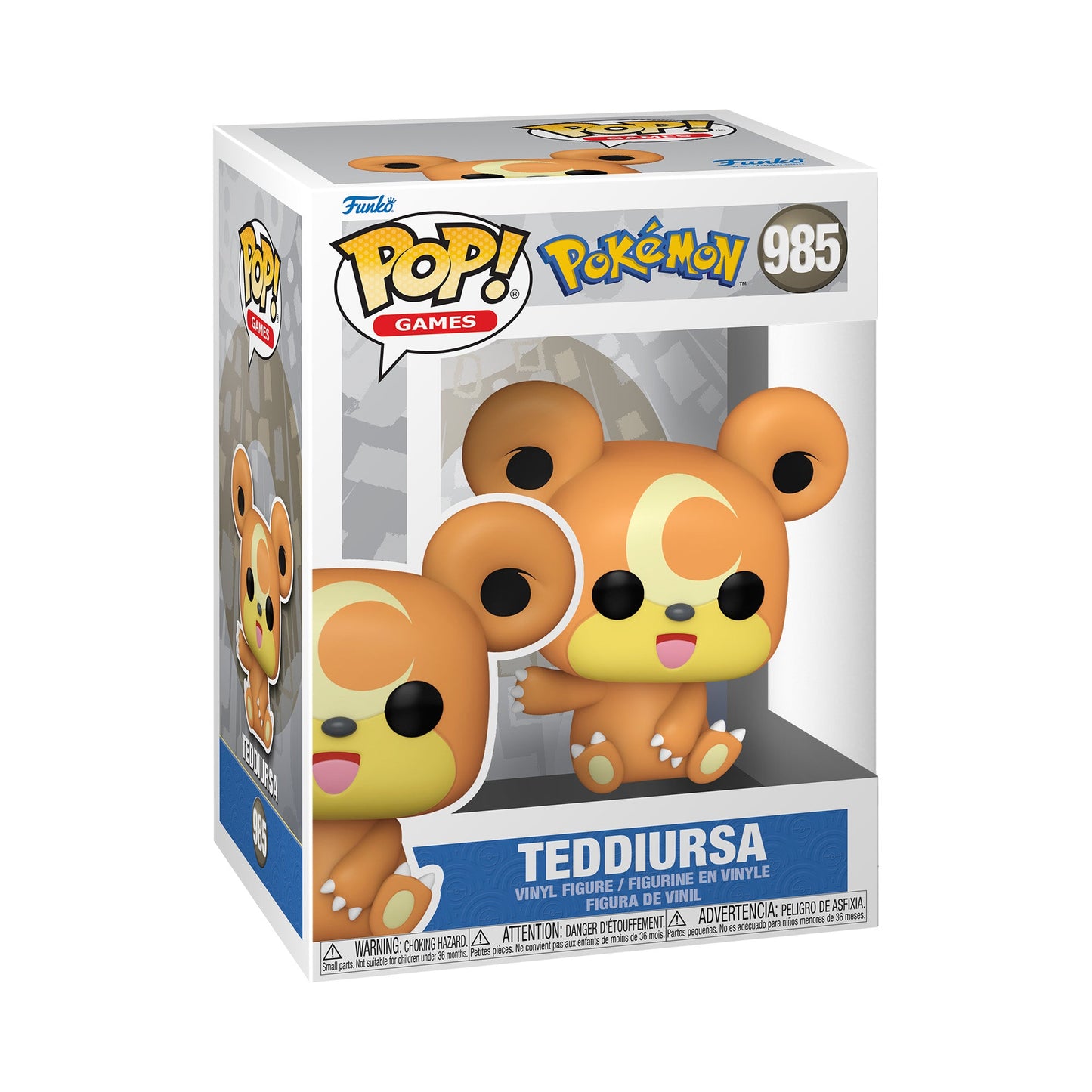 Funko Pop! Pokemon Wave 16: Blaziken #983 - Sprigatito #984 - Teddiursa #985
