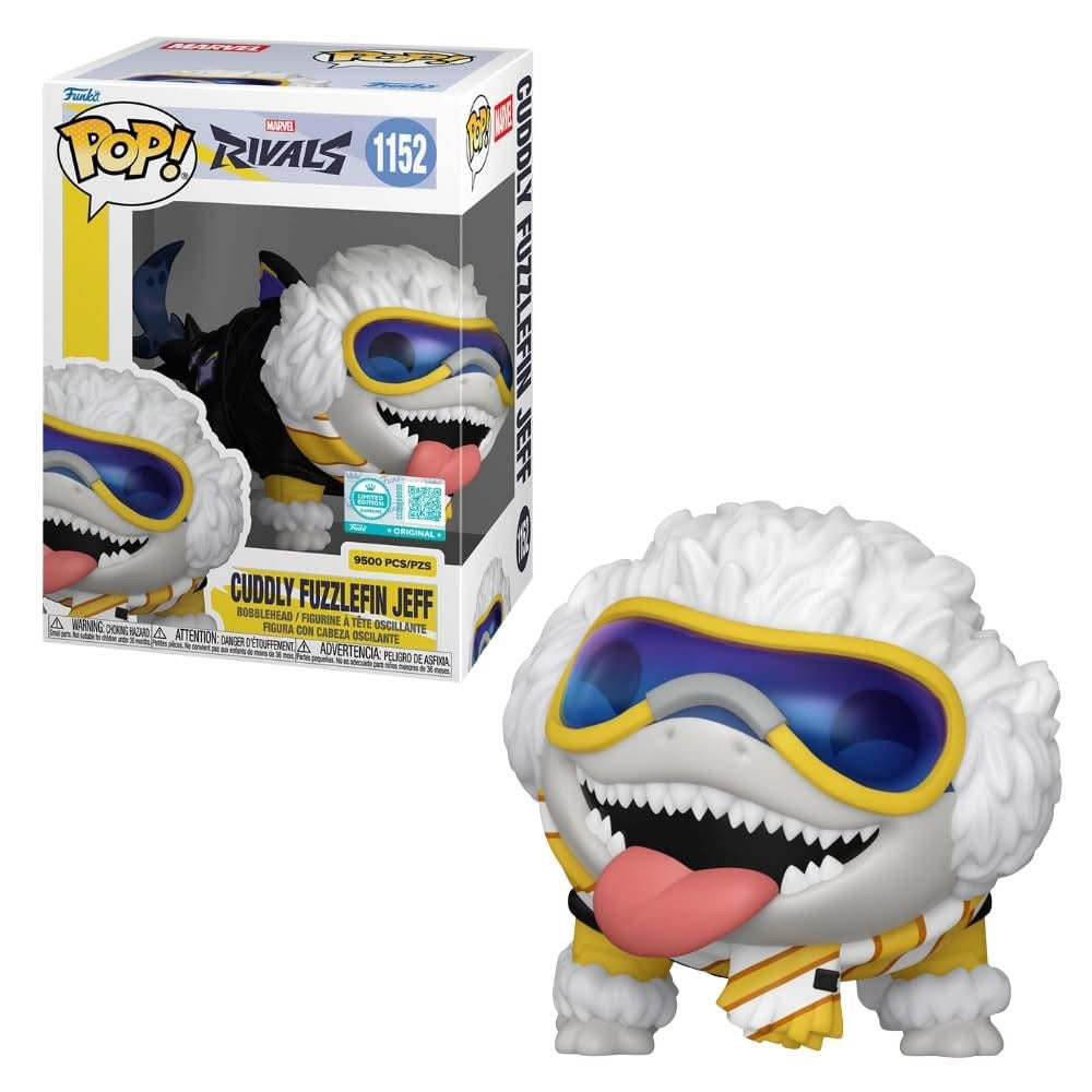 Funko POP! Marvel Rivals Cuddly Fuzzlefin Jeff 2.7-in Vinyl Bobblehead GameStop Exclusive - Limited Edition 9500pcs