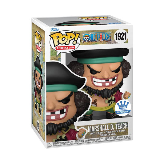 One Piece - Black Beard Marshall D. Teach with Pop! Protector Vinyl Figure - Funko Shop Exclusive