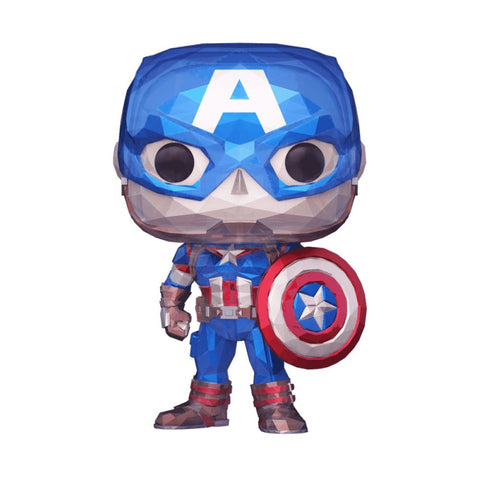 Funko Pop! Captain America (Facet) Vinyl Figure - Funko Shop Exclusive
