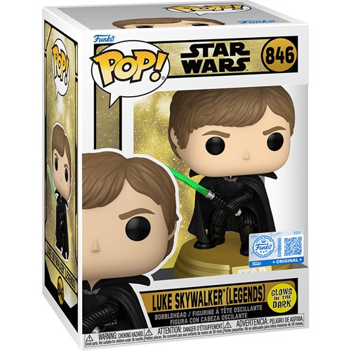 Star Wars Legends Luke Glow-in-the-Dark Funko Pop! Vinyl Figure #846 - Exclusive