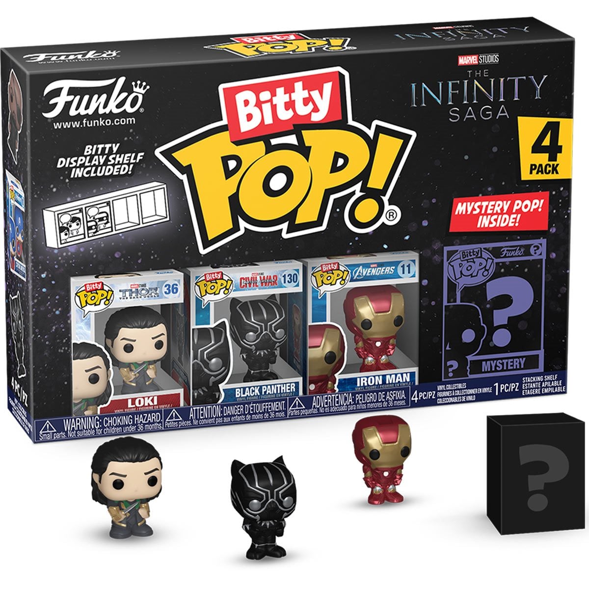 The Avengers The Infinity Saga Bitty Pop! 4-Pack