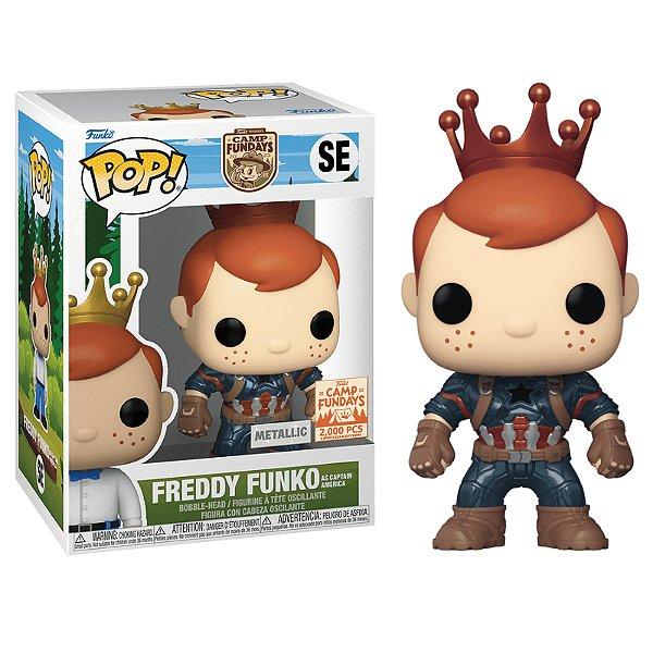 Pop! Freddy Funko as Captain America (Metallic) - Limited Edition 2000pcs
