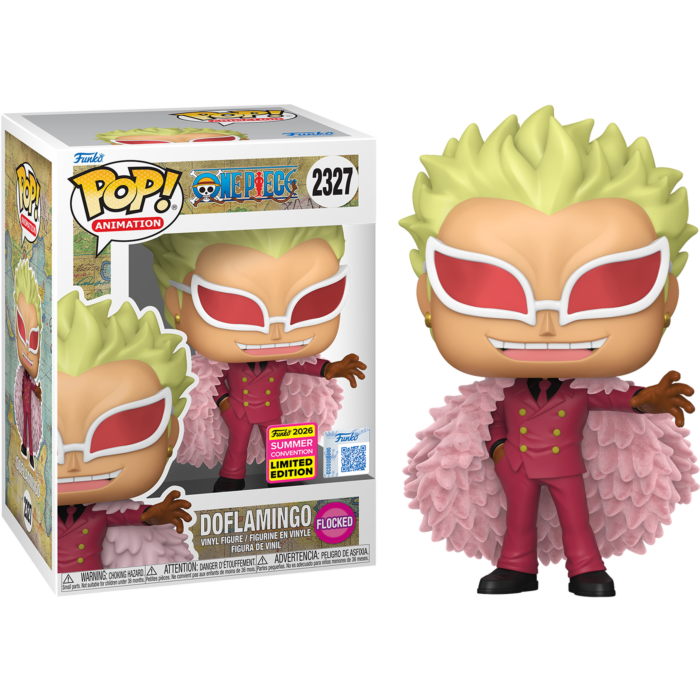 One Piece - Doflamingo Flocked Pop! Vinyl Figure (2026 Summer Convention Exclusive)