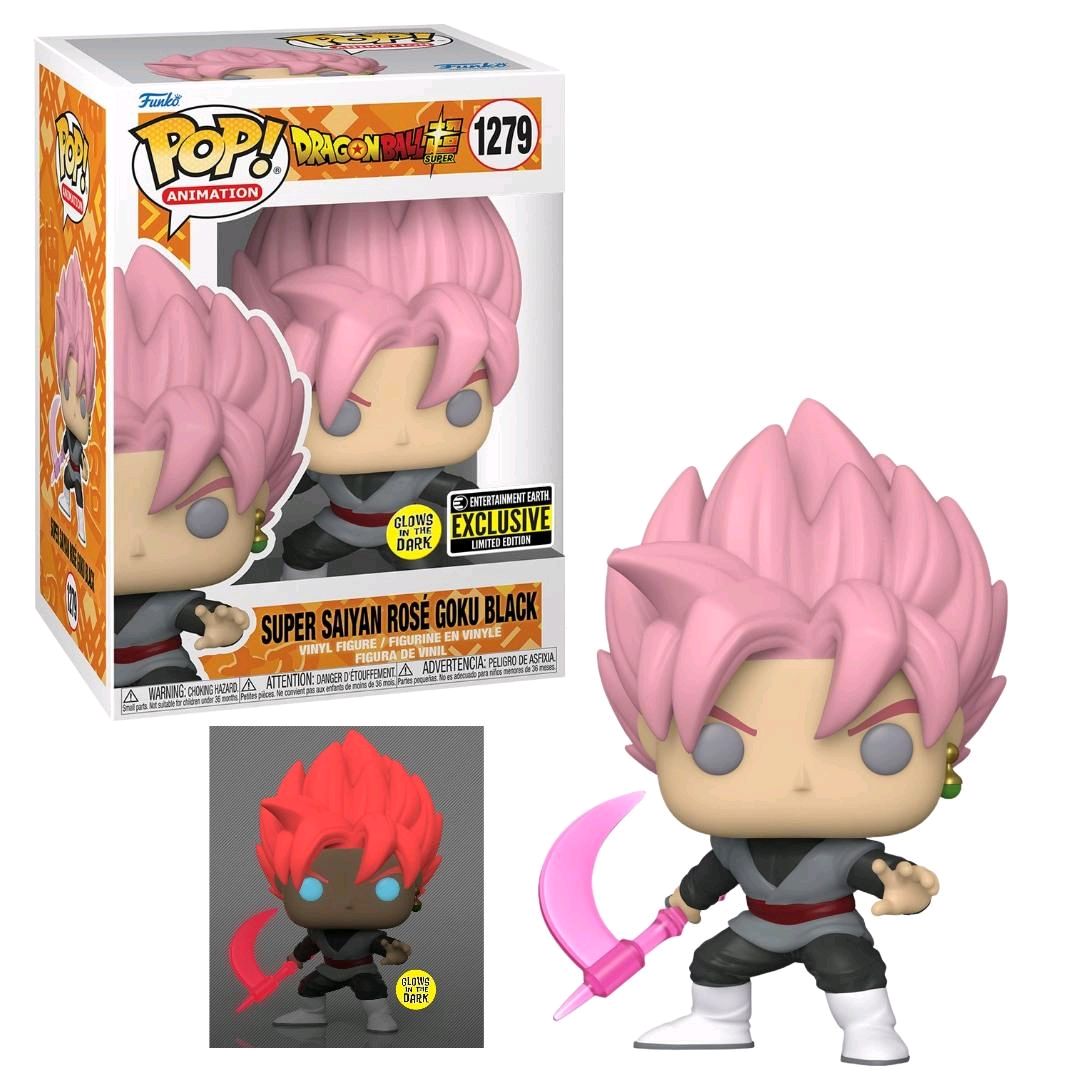 Funko Pop! Dragon Ball Z: Super Saiyan Rose Goku Black #1279 (GITD) (Entertainment Earth)
