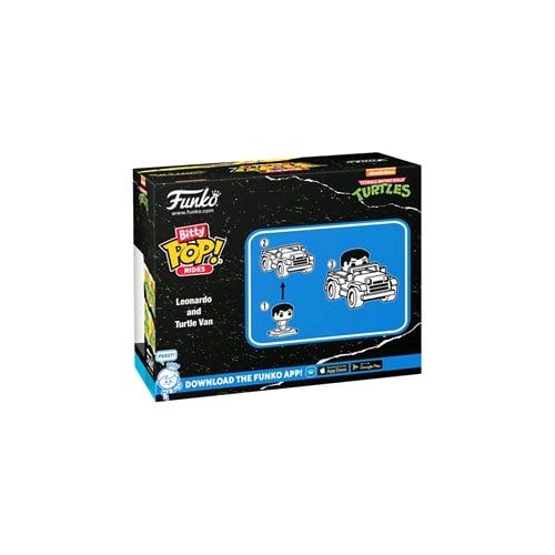 Teenage Mutant Ninja Turtles Leonardo and Turtle Van Funko Bitty Pop! Ride