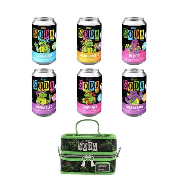Funko Soda: Blacklight Teenage Mutant Ninja Turtles 6-Pack Vinyl Soda with Cooler Bag (Funko Shop Exclusive) (Limited 10,000 Pieces)