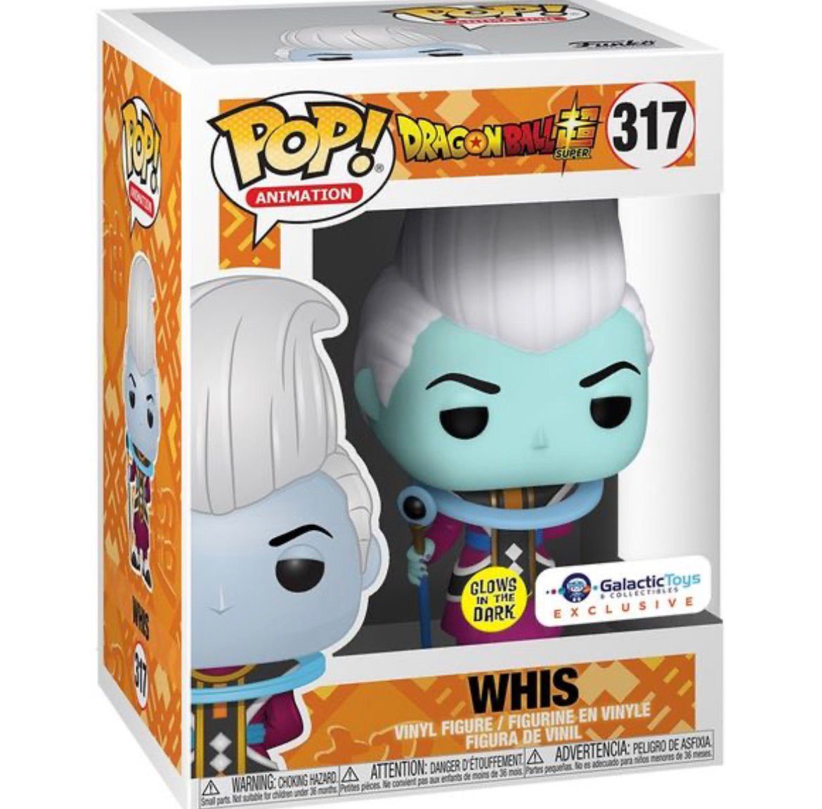 Funko Pop! Animation: DBS- Whis GITD Galactic Toys Exclusive