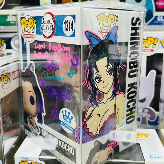 Demon Slayer - Shinobu Signature With Cert of Authentic & Magnectic Hardstack