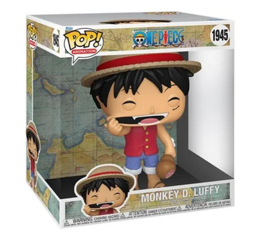 Funko Pop! One Piece Monkey D. Luffy with Meat Jumbo 10-Inch Vinyl Figure #1945 Collectible Anime Toy