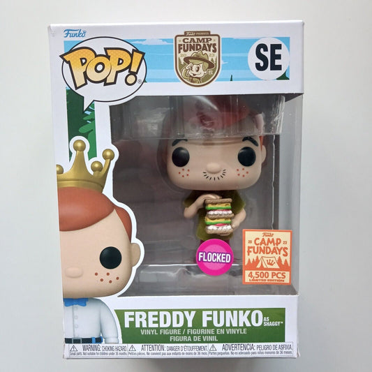 Freddy Funko as Scooby Doo: Shaggy (Flocked) - Limited Edition 4500pcs