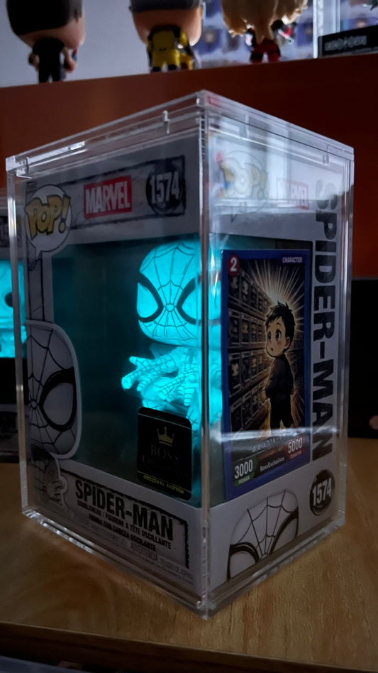 Spiderman Glow in the Dark - BossExclusives Custom Glow with Magnectic Hardstack (Copy)