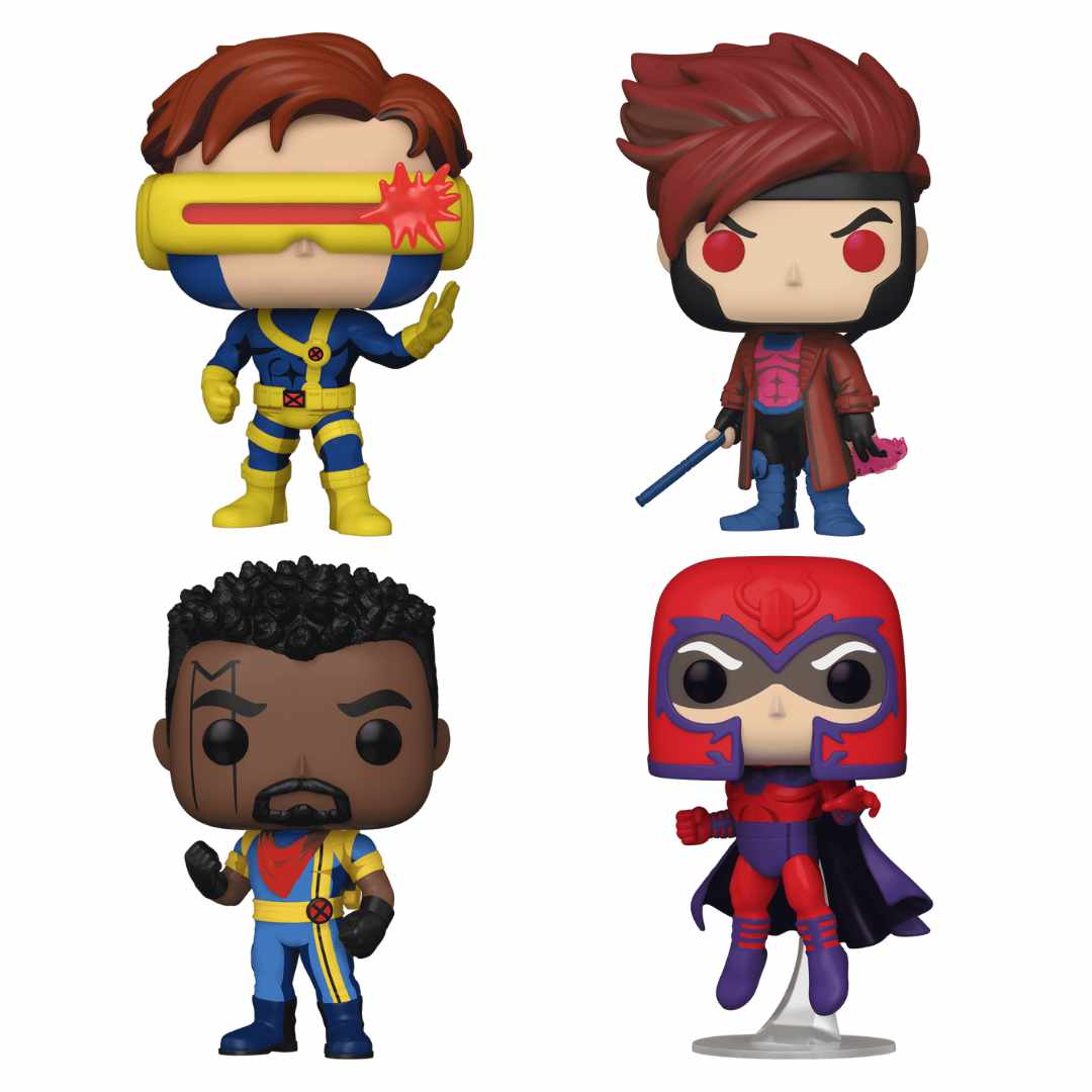Marvel X-Men '97: Cyclops - Gambit - Bishop - Magneto Funko Pop! Vinyl Figure - Funko Shop Exclusive