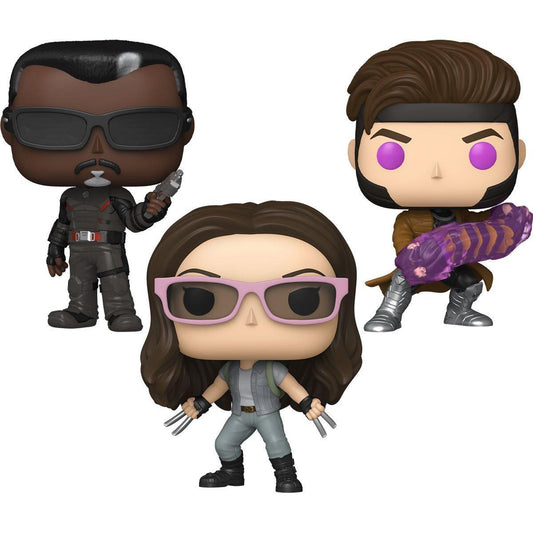 Marvel DeadPool & Wolverine Funko Pop! Vinyl Figure - X-23 with Sunglasses/ Gambit/ Blade