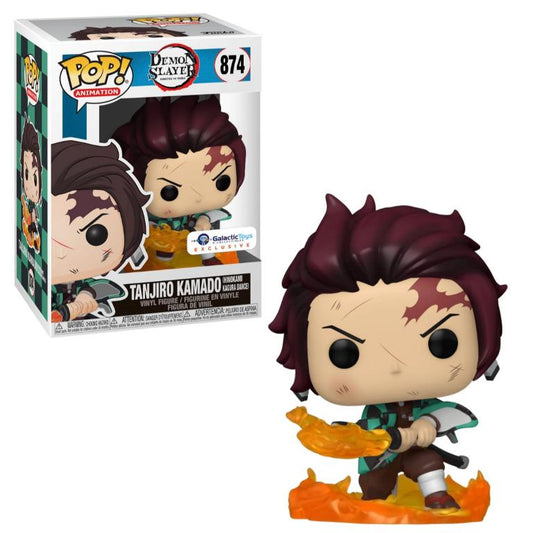 Funko Pop! Demon Slayer: Tanjiro Kamado #874 (Hinokami Kagura Dance) (Galactic Toys Exclusive)