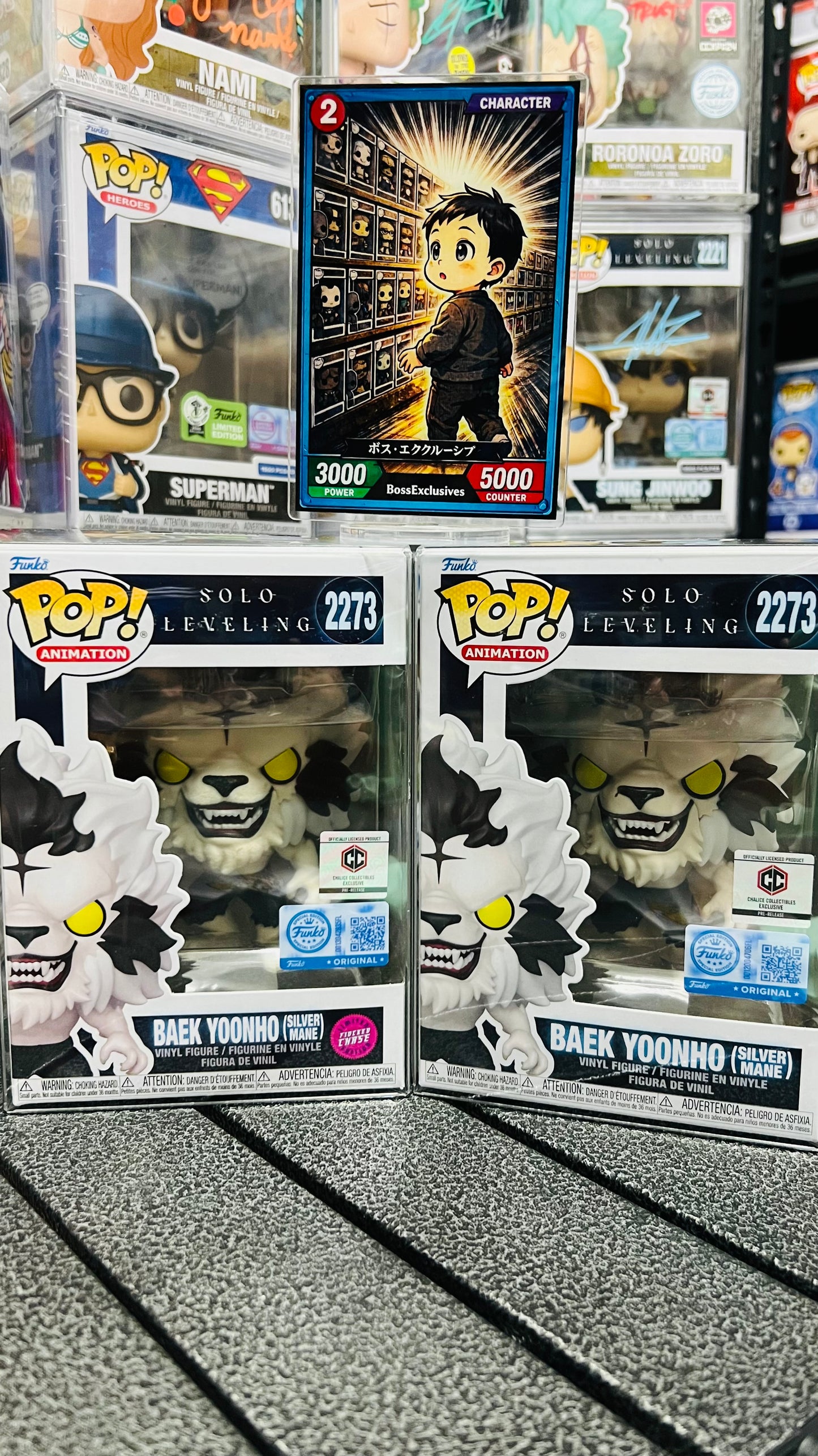 Funko Pop! Solo Leveling: Baek Yoonho (Silver Mane) #2273 Chalice Collectibles PreRelease Exclusive