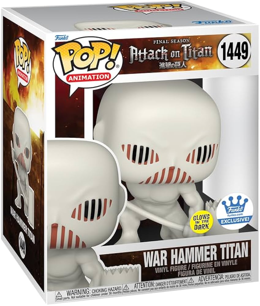 Funko Pop! Attack on Titan: 6 Inch Super War Hammer Titan (GITD) - Funko Shop Exclusive