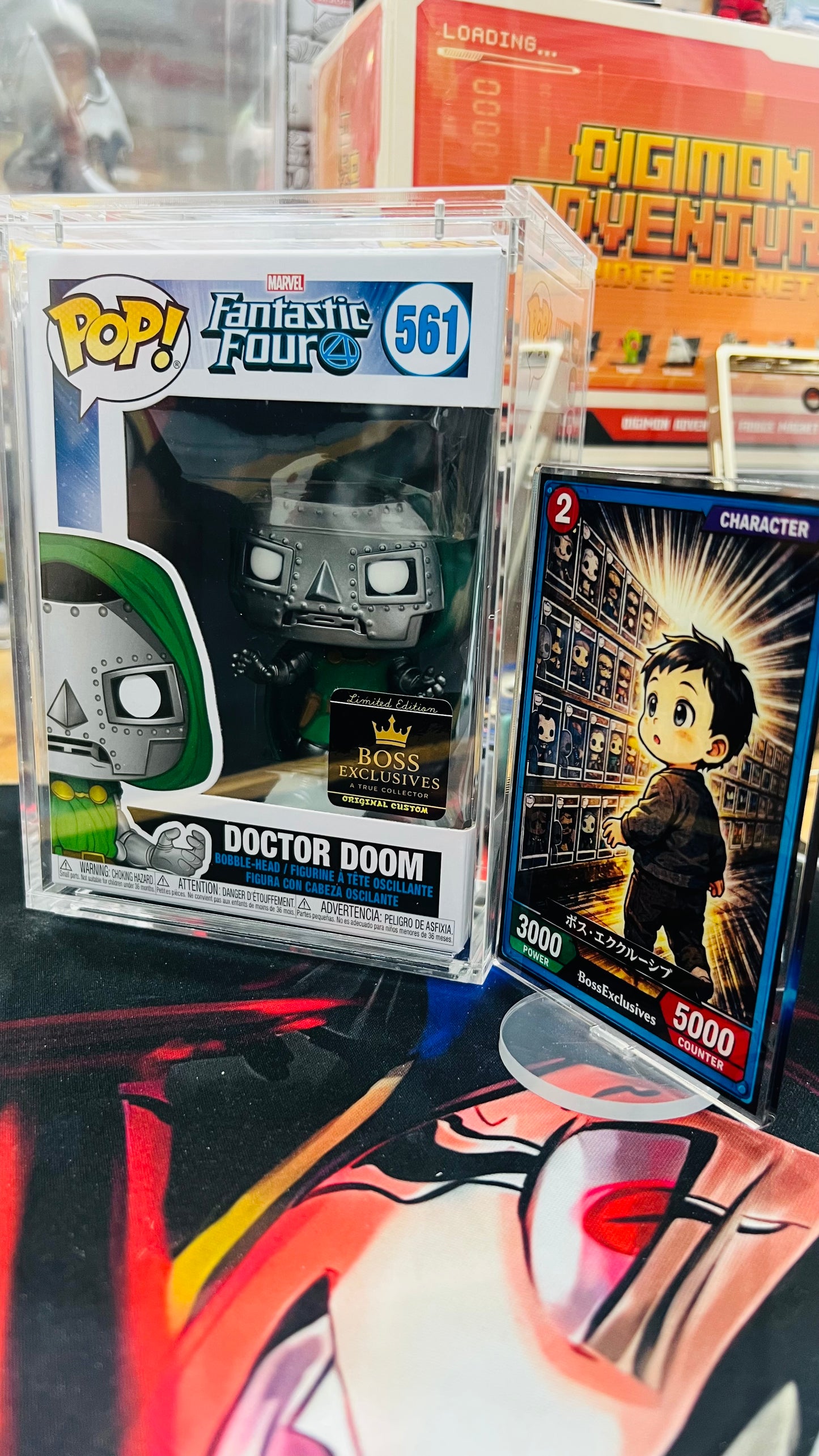 Funko Pop! Marvel Dr.Doom Custom Glow in the dark - BossExclusives