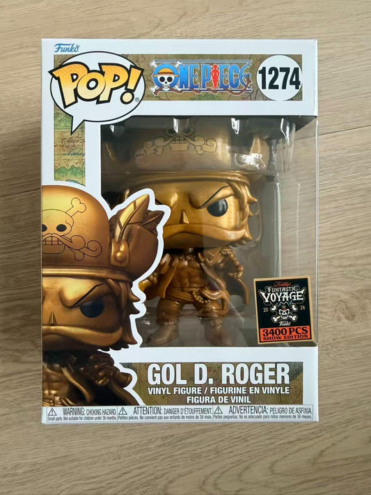 Funko Pop! One Piece - Gold Statue of Gol D Roger (Funko Event Fantastic Voyage) Limited to 3400pcs Only