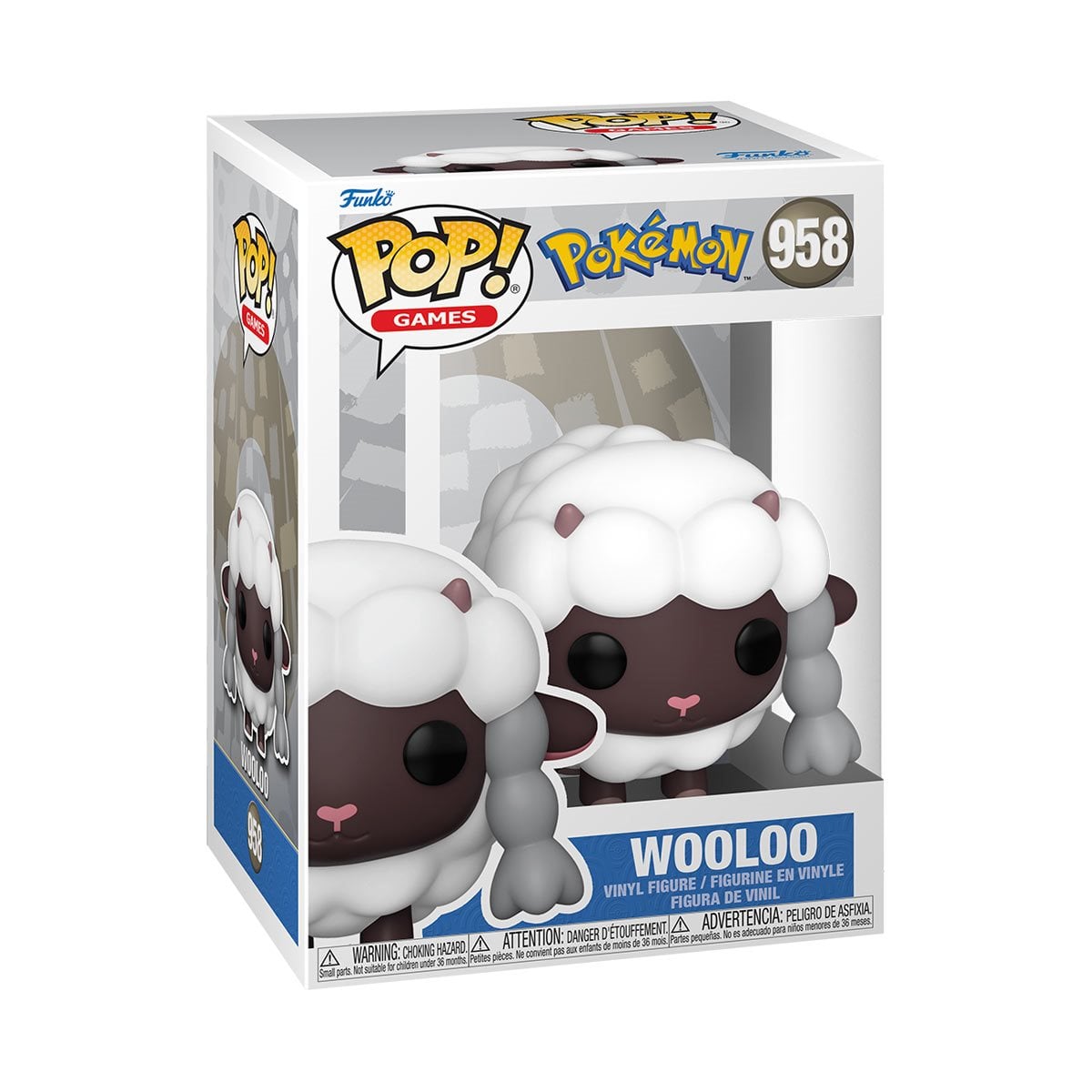 Funko Pop! Pokemon: Luxray #956 - Grookey #957 - Wooloo #958