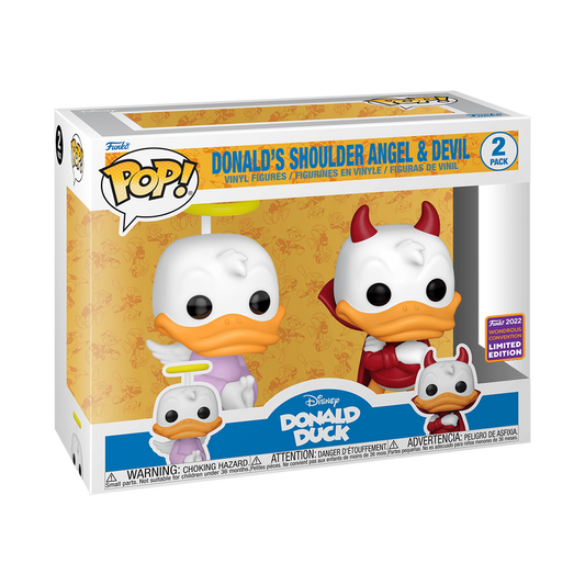 Funko Pop! Donald Duck Angel and Devil (2-Pack) (2022 Wondrous Convention)