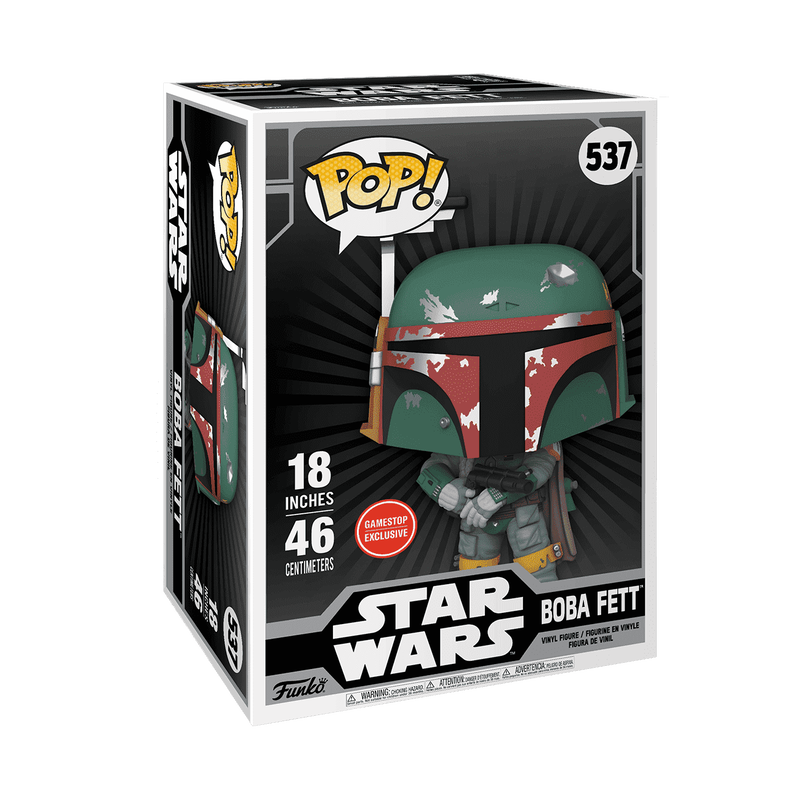 Funko Pop! Star Wars: 18 Inch Mega Boba Fett (Damaged Armor)