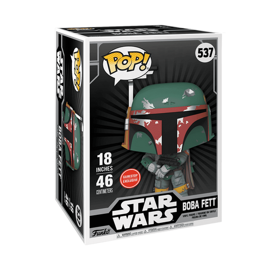 Funko Pop! Star Wars: 18 Inch Mega Boba Fett (Damaged Armor)