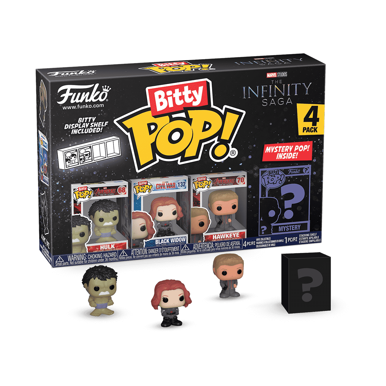 The Avengers The Infinity Saga Bitty Pop! 4-Pack