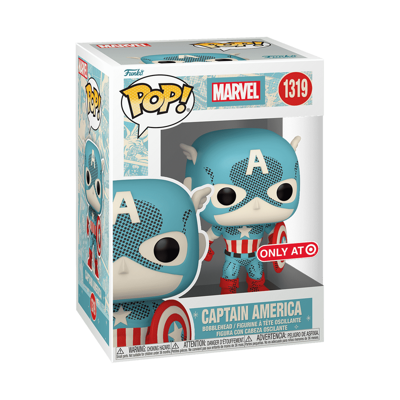 Funko Pop! Captain America Retro Imagined #1319 - Target Exclusive