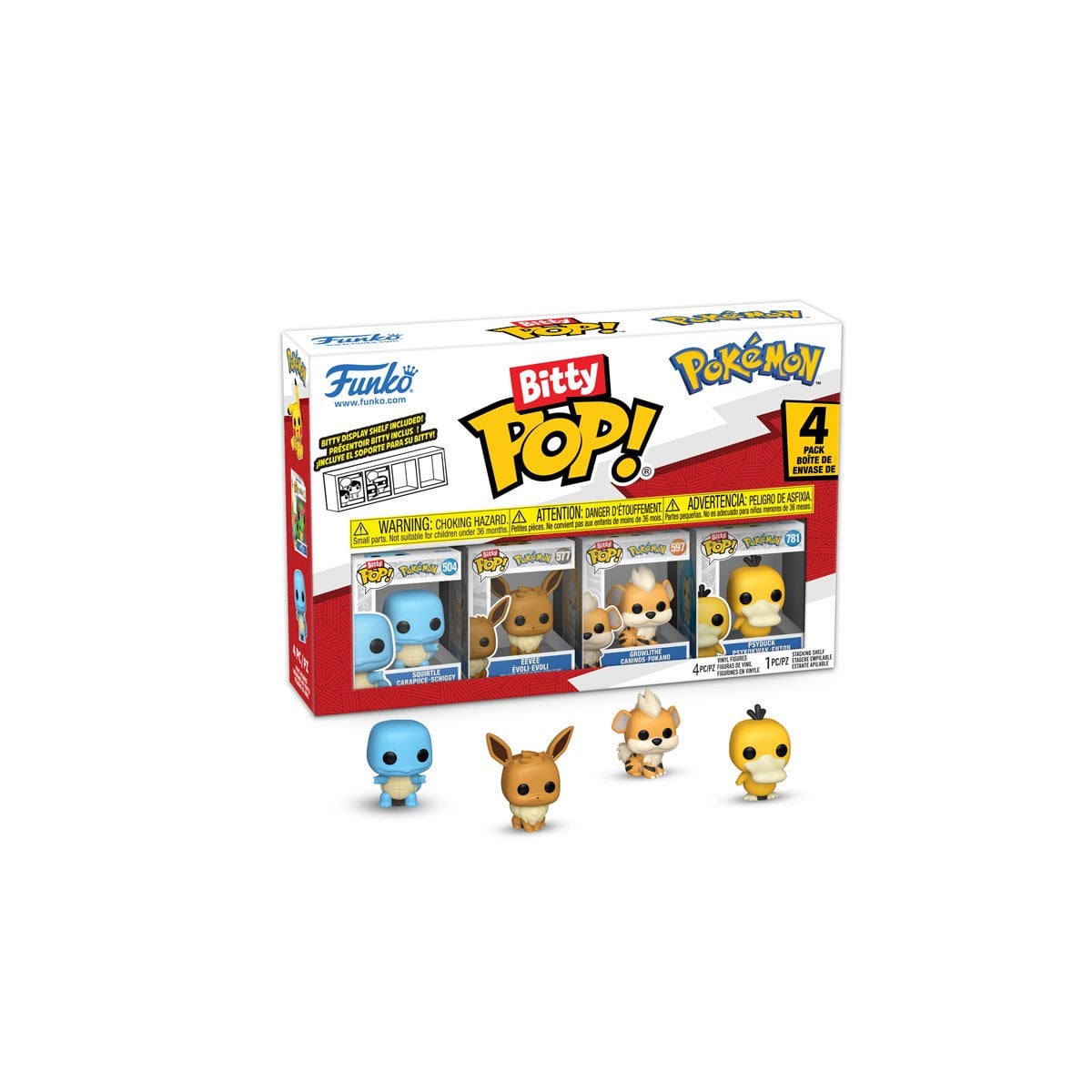 Pokemon Funko Bitty Pop! Mini-Figure 4-Pack