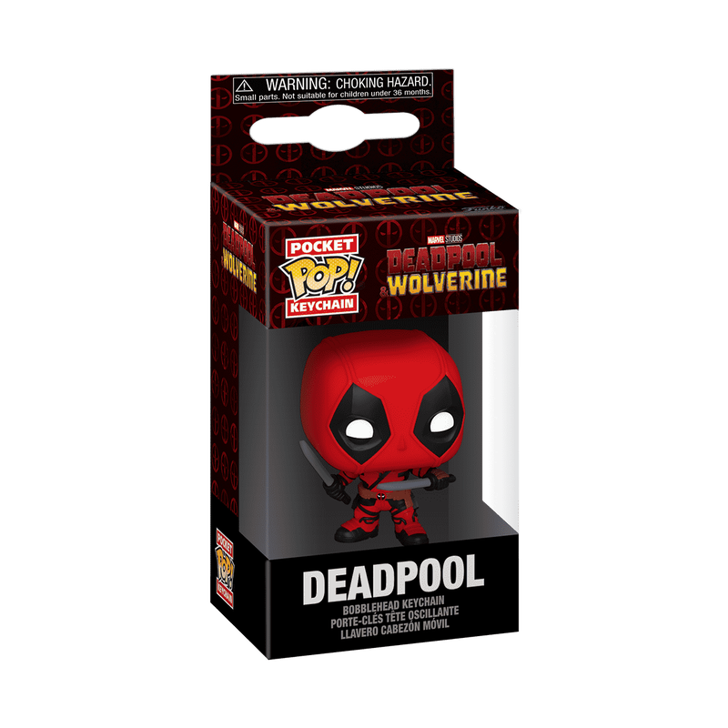 Funko Pocket Pop! KeyChain : DeadPool & Wolverine - DeadPool with Swords