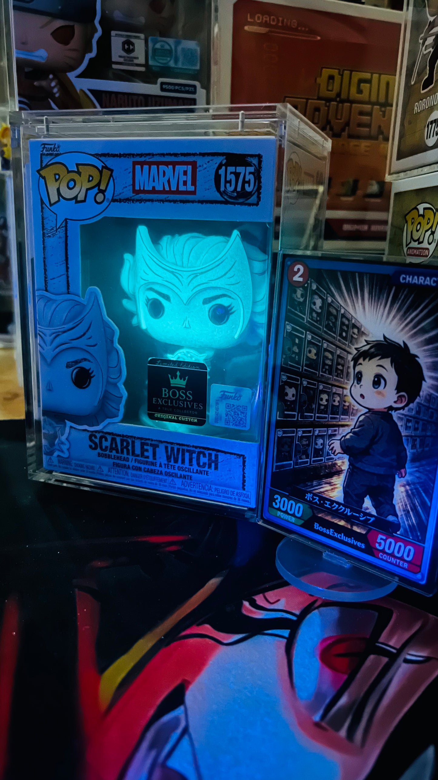 Scartlet Exclusives Glow in the Dark - BossExclusives Custom Glow with Magnectic Hardstack (Copy)