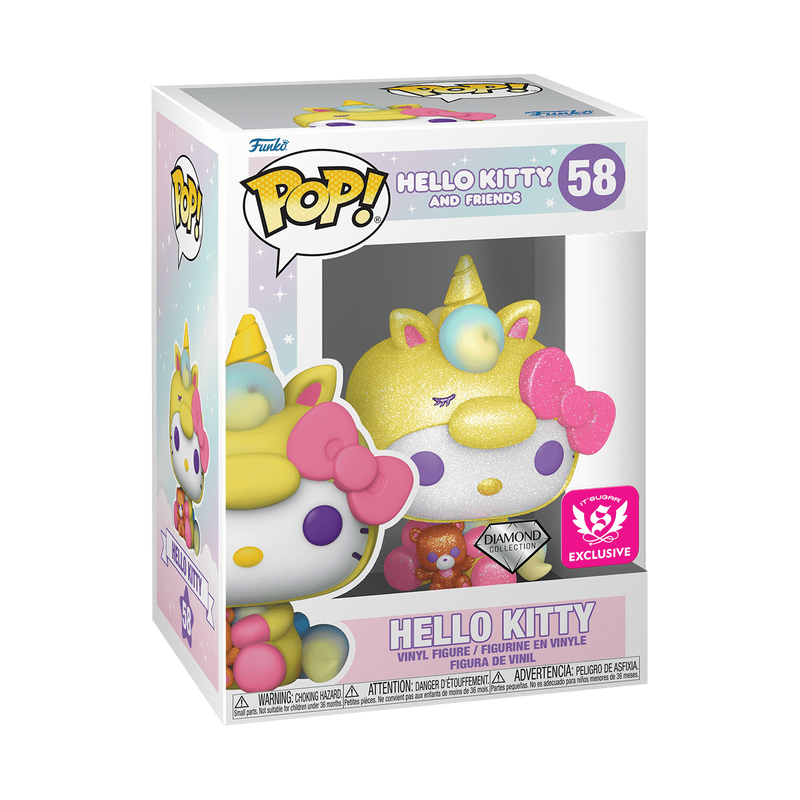 Funko Pop! Hello Kitty in Unicorn Outfit (Diamond) (It'Sugar Exclusive)