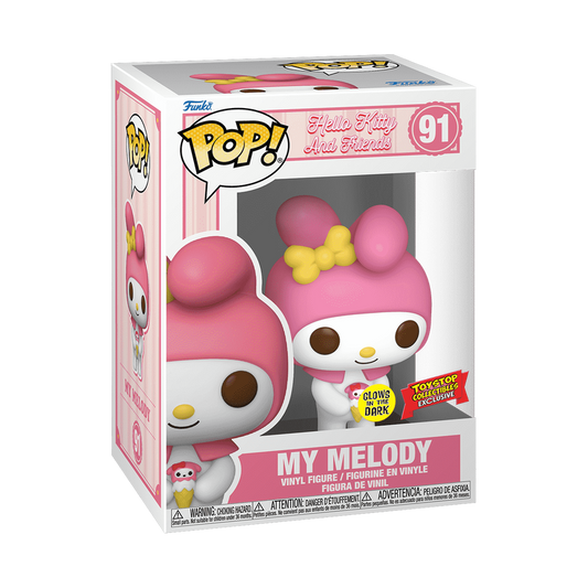 Sanrio My Melody with Ice Cream (Glow) Funko Pop! Vinyl Figure - Toystop Collectibles Exclusive