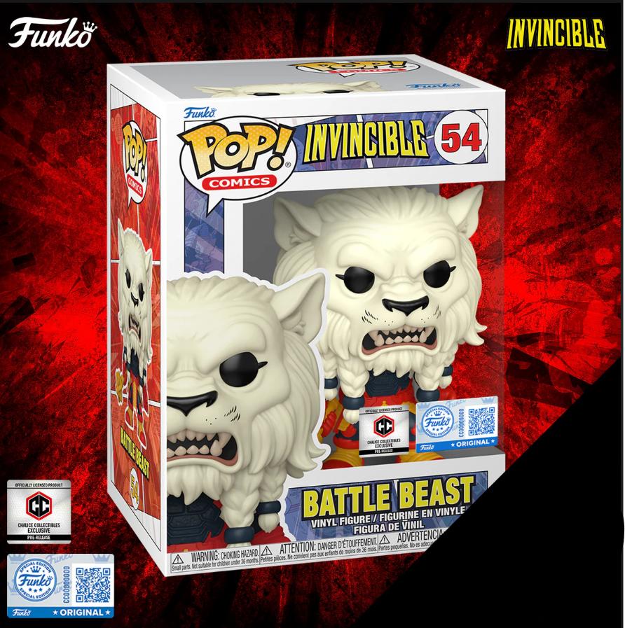 Funko Pop! Chalice Exclusive: Invincible - Battle Beast #54 Common & Chase