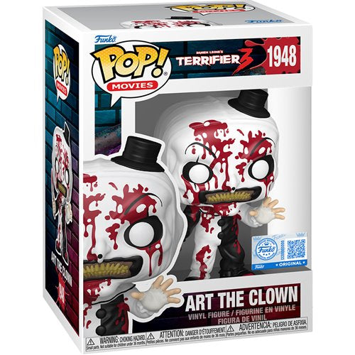 Horror Terrifier 3 Art the Clown Bloody Funko Pop! Vinyl Figure #1948 - Entertainment Earth Exclusive