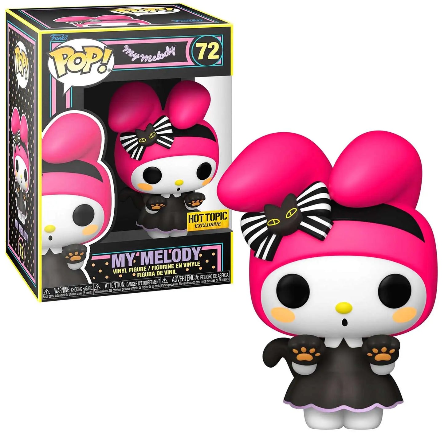 Sanrio Hello Kitty & Friends: Black Light Halloween Series Vinyl Figure - Hot Topic Exclusive