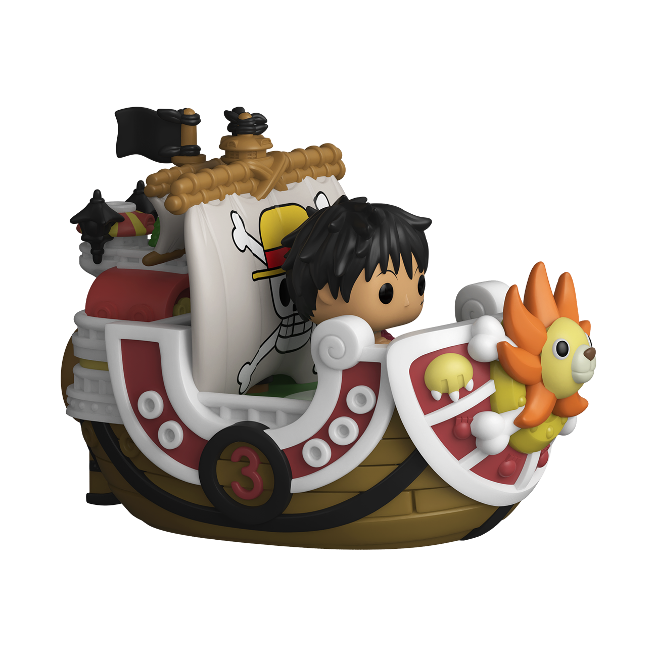 One Piece Monkey D. Luffy with Going Merry & Thousand Sunny Funko Bitty Pop! Ride
