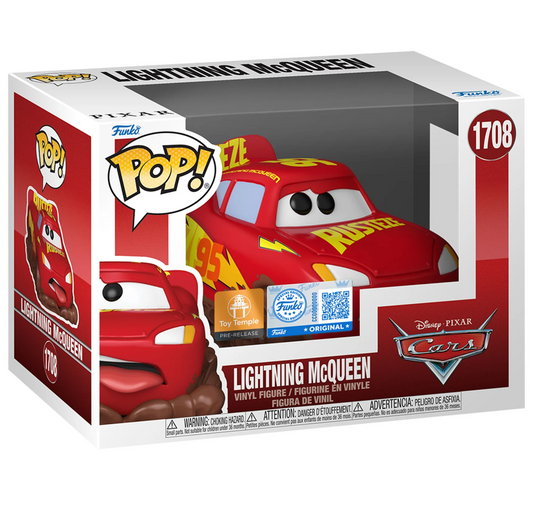 Funko Pop! Cars: Lightning McQueen #1708 - PreRelease Toy Temple Exclusive