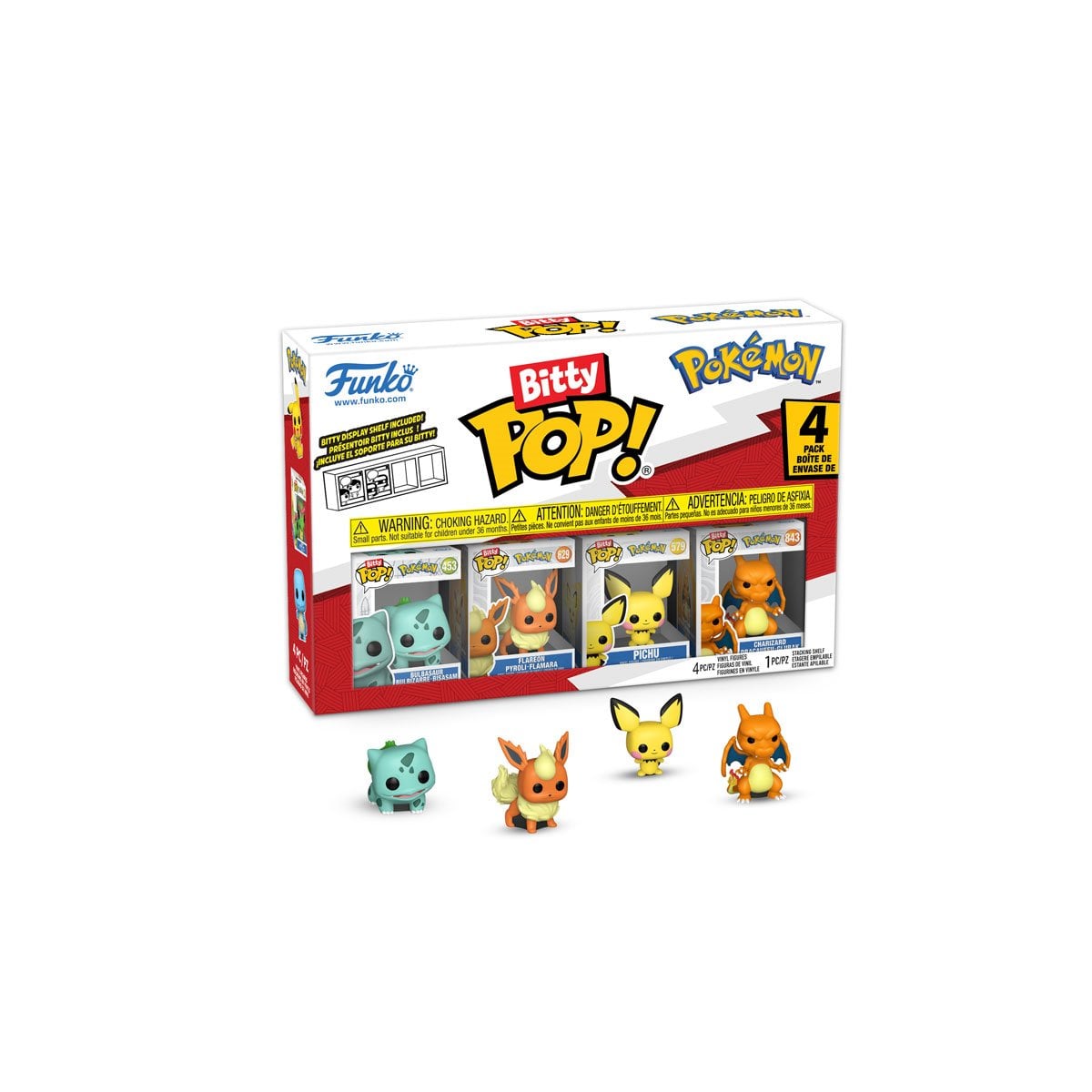 Pokemon Funko Bitty Pop! Mini-Figure 4-Pack