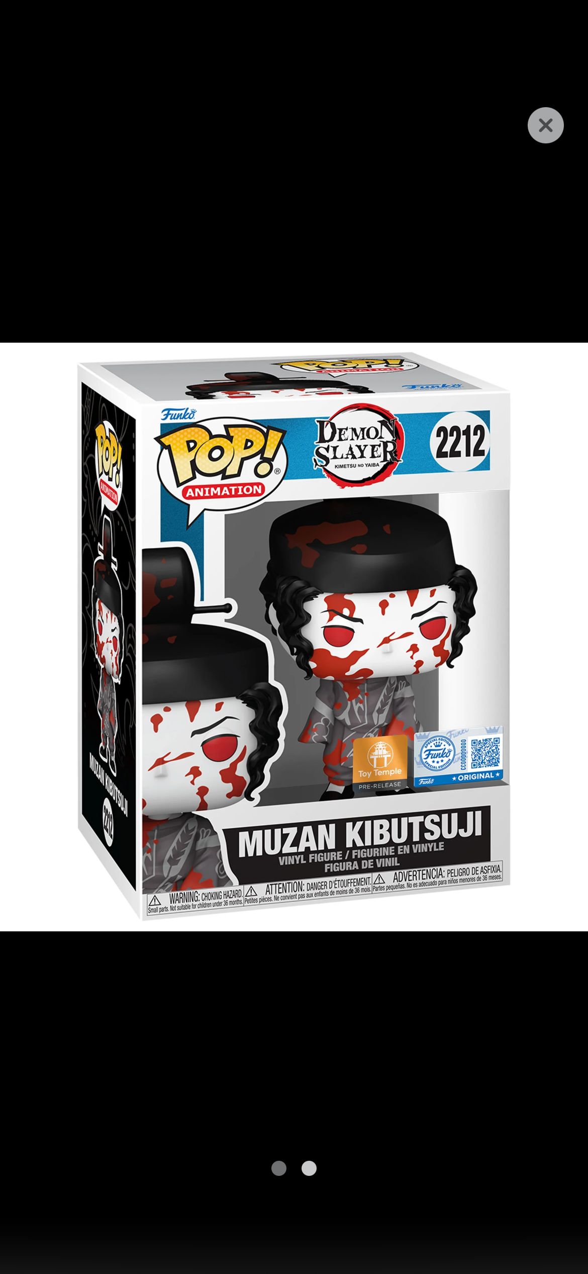 Funko Pop! Demon Slayer: Muzan Kibutsuji #2212 - PreRelease Toy Temple Exclusive
