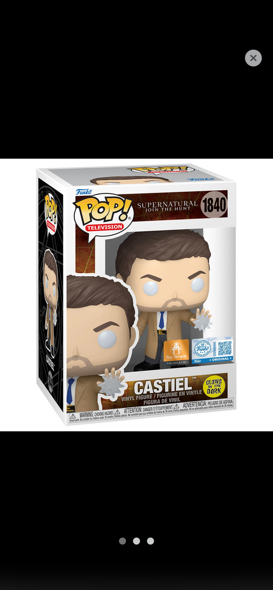 Funko Pop! Supernatural: Castiel (GITD) - PreRelease Toy Temple Exclusive