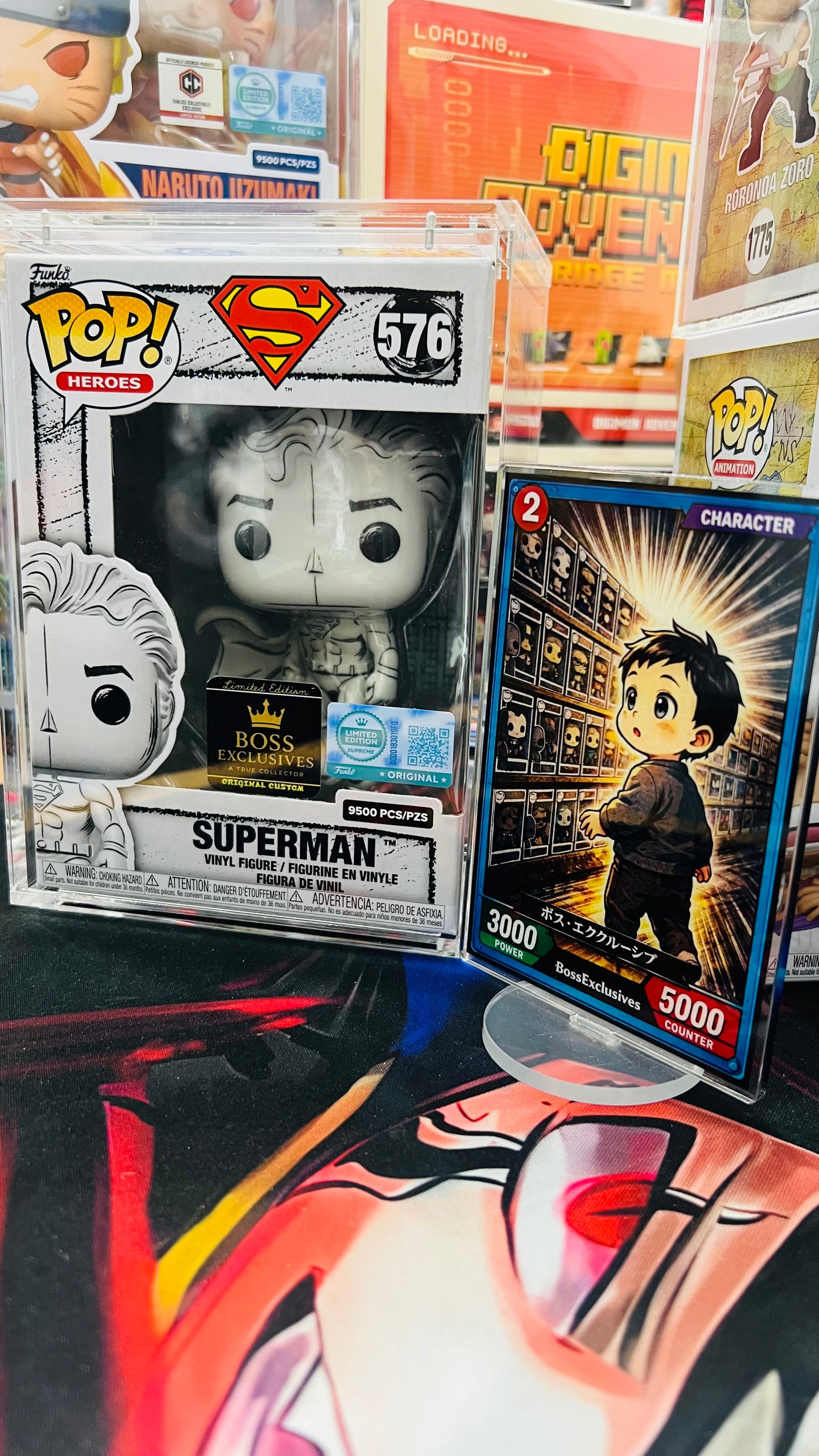 Comics Pop! Superman (Sketched Deco) Limited Edition 9500pcs (BossExclusives Custom)