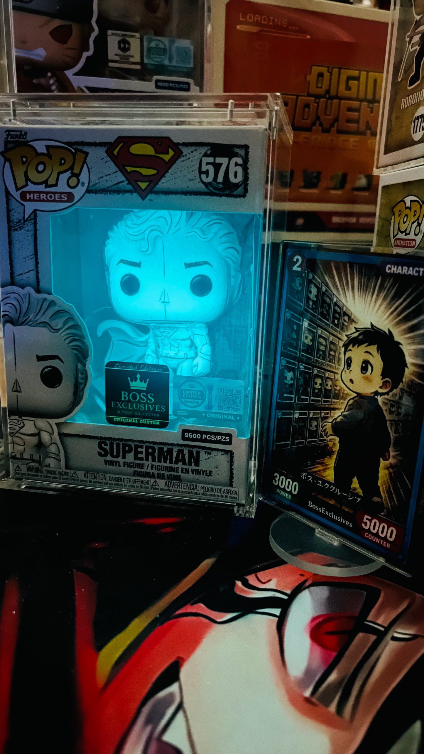 Comics Pop! Superman (Sketched Deco) Limited Edition 9500pcs (BossExclusives Custom)