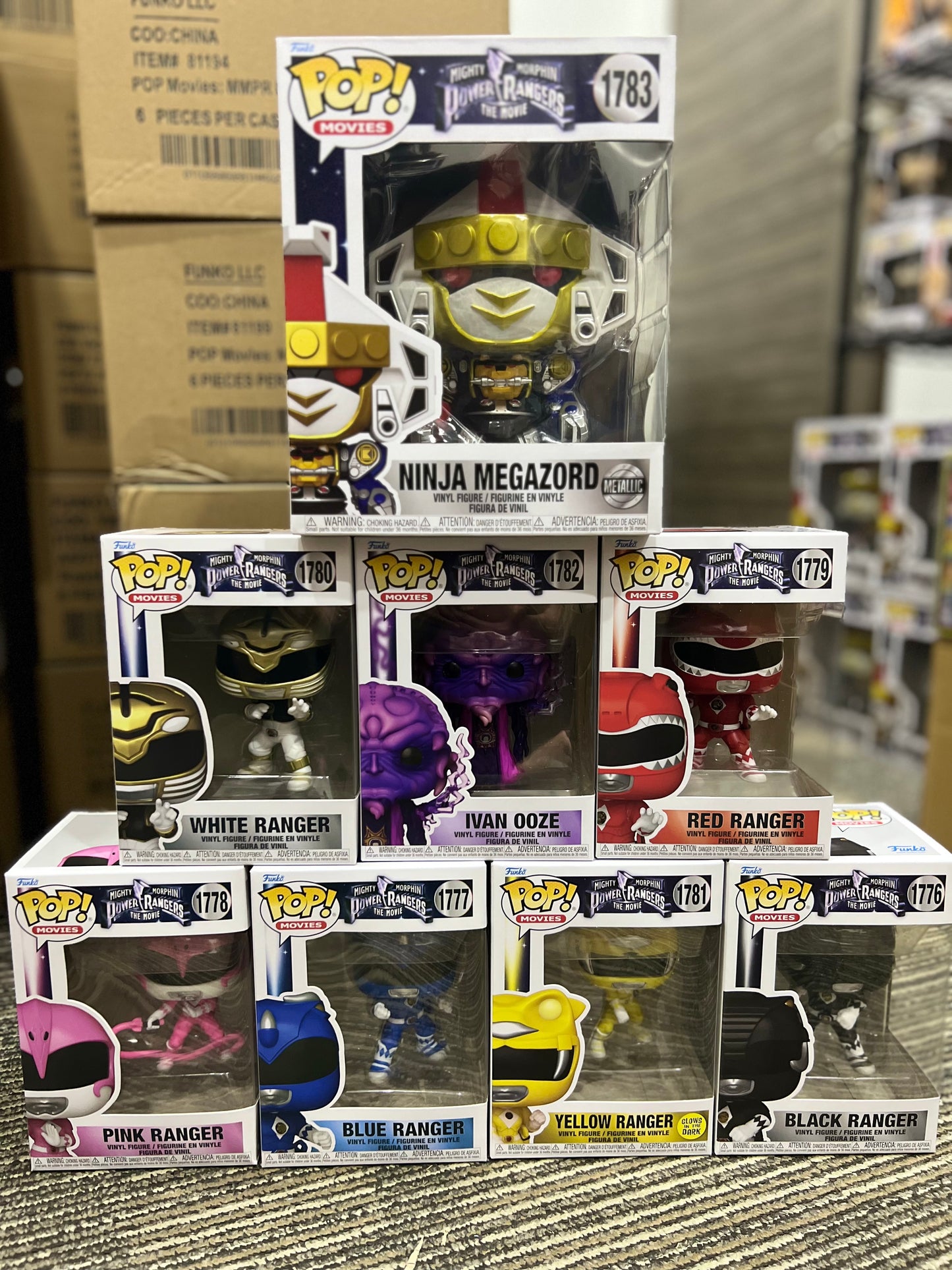 Mighty Morphin Power Rangers: The Movie Rangers Funko Pop!
