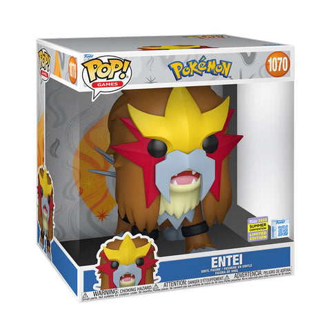 Pokemon - Entei 10" Jumbo Pop! Vinyl Figure (2025 Summer Convention Exclusive)